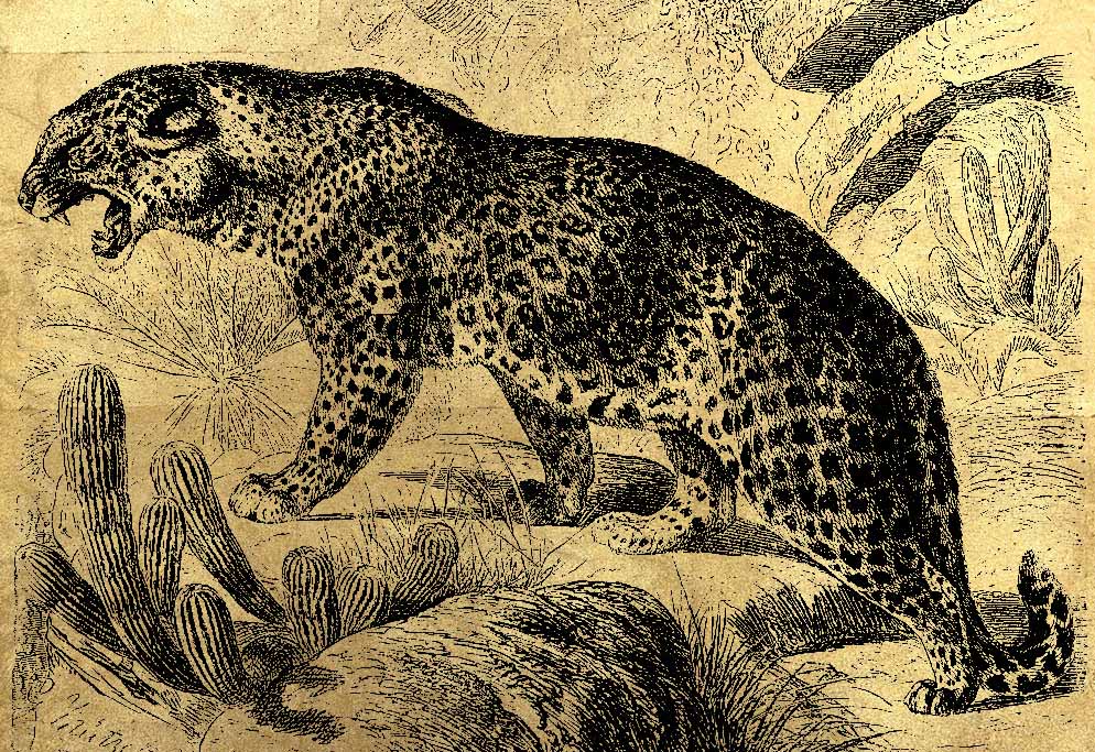 Гепард  - картина из золота с изображением хищных кошек